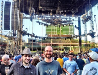 Photo of the two review authors at Wrigley Field.